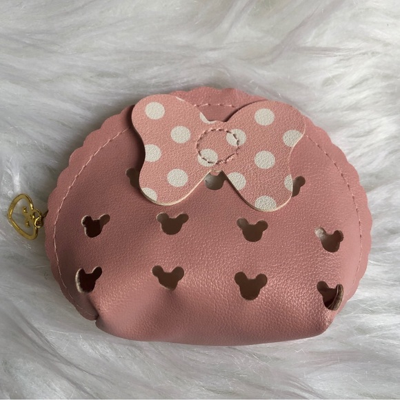 Minnie cartoon light pink coin purse/card holder - Picture 1 of 3